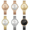 Curren 9024 Casual Steel Strap Waterproof Women Quartz Watch, Color: White Shell White Surface