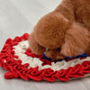 Dog Snuffle Mat, Red, 45cm - Slow Feeder, Stress Relief