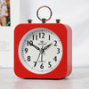 Lazy Silent Small Alarm Clock Office Home Desktop Clock(Red)
