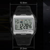 SYNOKE 9021 Square Sarge Screen Display Luminous Multifunctional Outdoor Men Sports Watch Digital Watch(Gold)