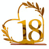 Acrylic Home Decor Wedding Digital Dinning Table Number Plate Seat Sign DIY Mirror Table Setting, Number: 18