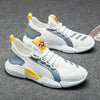 Spring Breathable Running Shoes Couple Models Student Casual Shoes Flying Woven Sports Shoes, Size: 39(White)
