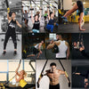 P3-1 Fitness Exercise Hanging Pulling Rope TRP3X Wall Pulley Yoga Belt, Main Belt: 1.4m, Home Version (Black+Yellow)