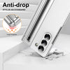 For Samsung Galaxy Z Fold6 Integrated PC + PU Phone Case with Pen / Pen Box(White)