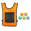 Children Dodgeball Vest For Parent-child Outdoor Games With 5 Balls, Specification: Large (Orange)