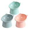 Elevated Tilted Cat Bowl Pink - Anti-Spill, Cervical Protection