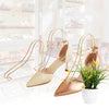 2 PCS Stainless Steel High Heels Display Stand Metal Elastic Shoe Support Shoe Support Bracket, Colour: Rose Gold