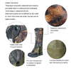 LUCKSTONE Unisex Waterproof Gaiters Cycling Legwarmers Leg Cover Camping Hiking Ski Boot(Camouflage+Army Green)