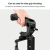 PULUZ Double-thread Metal Quick Release Top Handle with Cold Shoe for Camera Cage Stabilizer (Black)