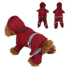Waterproof Dog Raincoat, XL Green - Reflective, Breathable Jumpsuit