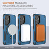 For Samsung Galaxy A54 5G Armor MagSafe Holder PC Hybrid TPU Phone Case(Dark Blue)