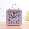 Candy Color Office Home Student Square Alarm Clock(Pink)