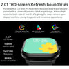 Y80 2.01 inch IPS HD Screen Smart Watch Supports Bluetooth Call / Health Monitoring(Black)