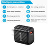TE-005 QC3.0 18W USB Fast Charger with 1m 3A USB to 8 Pin Cable, US Plug(Black)
