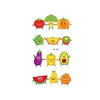 20 PCS Waterproof Painted Fruits Vegetables Plants Children Tattoo Stickers(EC-552)