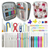 Pink Flower Cat Handmade DIY Sweater Knitting Crochet Tools Material Set