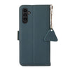 For Samsung Galaxy A56 5G Side-Magnetic TJ Genuine Leather RFID Phone Case(Green)