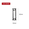 Car Carbon Fiber Rear Air Outlet Decorative Sticker for Infiniti Q50 / Q60 2014-2020