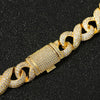 22 Inch Gold Micro-Inlaid Zircon Hipster Large Hip-Hop Necklace Chain