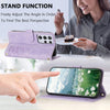 For Samsung Galaxy S21 Ultra 5G Tulips Embossed Leather Phone Case with Lanyard(Purple)