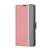 For Asus Zenfone 9 Twill Texture Side Button Leather Phone Case(Pink)