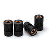 4pcs /Set Lantern Ghost Head Tire Modified Valve Cap(Black)