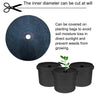 82x10cm Ecological Anti-Grass Non-Woven Cloth Gardening Floor Cover Cloth Breathable Moisturizing Can Reduce Fruit Garden Film(Black)