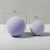 7cm Round Ball + 5cm Round Ball Geometric Cube Solid Color Photography Photo Background Table Shooting Foam Props (Purple)