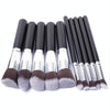 10 PCS Makeup Brushes Set Makeup Tool Powder Eyeshadow Pencil Cosmetic Set  (Black Gold)