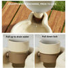 Portable Pet Water Bottle 350ml, Foldable, Leakproof, White