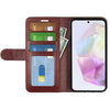 For Samsung Galaxy A36 R64 Texture Horizontal Flip Leather Phone Case(Brown)