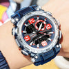 SMAEL 1921 Outdoor Sports Waterproof Men Luminous Time Watch Electronic Watch(Black Blue)