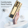 For Samsung Galaxy Z Fold5 5G Integrated Full Coverage Pen Slot Folding Phone Case with Stylus(Gold+Black)