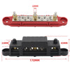 1 Pair 48V 150A M6 Power Distribution Terminal Block Battery Bus Bar Set