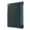 For iPad Air 2 Airbag Horizontal Flip Leather Case with Three-fold Holder & Pen Holder(Dark Green)