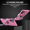 For Samsung Galaxy A06 4G Ring Holder Armor Hybrid Phone Case(Pink)