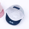 MZ7230 Bear Striped Pattern Soft Brim Caps Baby Cartoon Cotton Hats, Size: 46cm Adjustable(Gray)