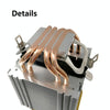 COOL STORM CT-4U-9cm Heat Pipe Dual-Tower CPU Radiator Copper Pipe 9 Cm Fan For Intel/AMD Platform Specification Aurora Double Fan 3 Line