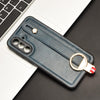 For Samsung Galaxy A36 5G Wristband Leather Back Phone Case(Blue)