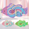Children Educational Toys Stress Relief Silicone Sensory Activity Board(Light Purple)