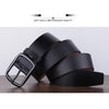 Dandali YY25 Men Fashion Retro Buckle Leather Belt Waistband, Length: 110cm(Black)