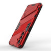 For Samsung Galaxy A26 5G Punk Armor 2 in 1 PC + TPU Shockproof Phone Case with Invisible Holder(Red)