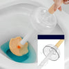 Household Octopus Wall Mounted Soft Rubber Toilet Brush, Color: Orange (With Base)