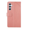 For Samsung Galaxy A56 5G Y-shaped Pattern Flip Leather Phone Case(Pink)