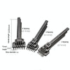 ER061 DIY Hand-sewn Leather Round Punch Tools Alloy Steel Platoons Rushing, Style: 5mm-4 Holes