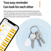 Mini GPS Tracker, Bluetooth Key Finder, Anti-Lost Pet Wallet Tracker (White)