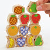 Monki Children Wooden Fruits Beads Building Blocks Wearing Rope Game Puzzle Toys