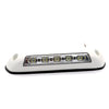 DC 12V 2.6W 6000K IP67 Marine RV Waterproof LED Stair Deck Dome Light Ceiling  Lamp, White Shell and Rubber Base