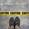 Floor Warning Social Distance Tape Waterproof & Wear-Resistant Marking Warning Tape(Twill Do Not Enter)