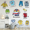 28x28cm Clothing Classification Logo Label Storage Box Cabinet Stickers(FG015)